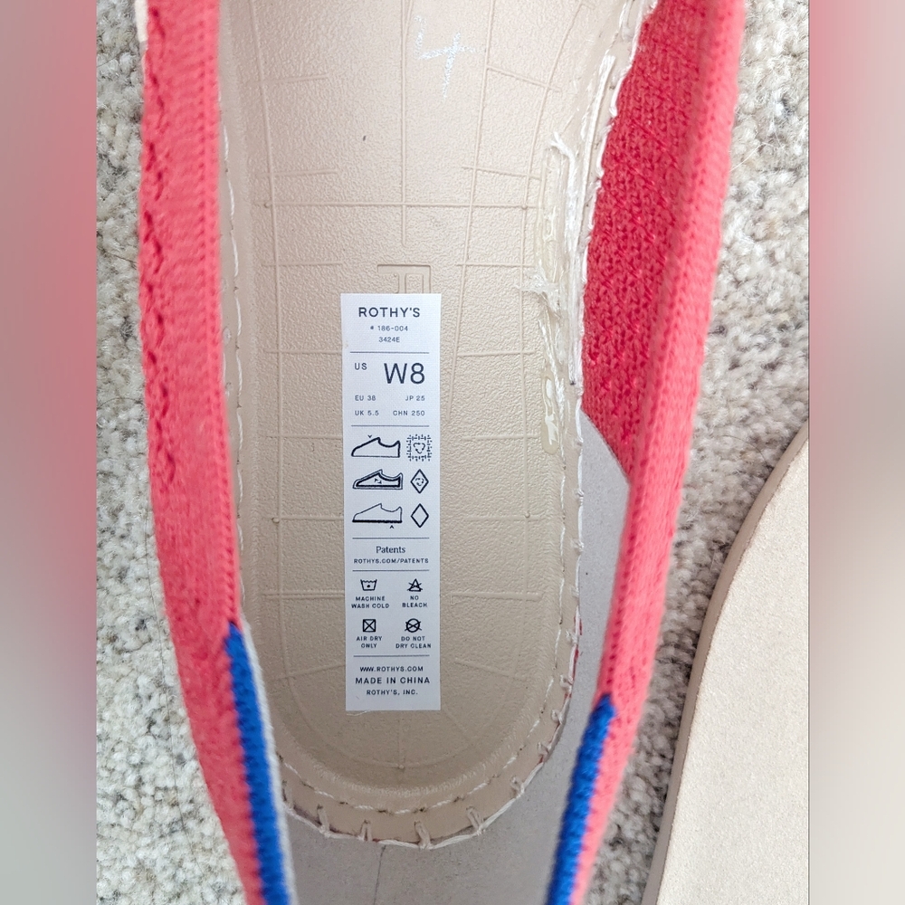 NWT Rothy's: The Espadrille Red Hot Size 8 - Picture 11 of 11